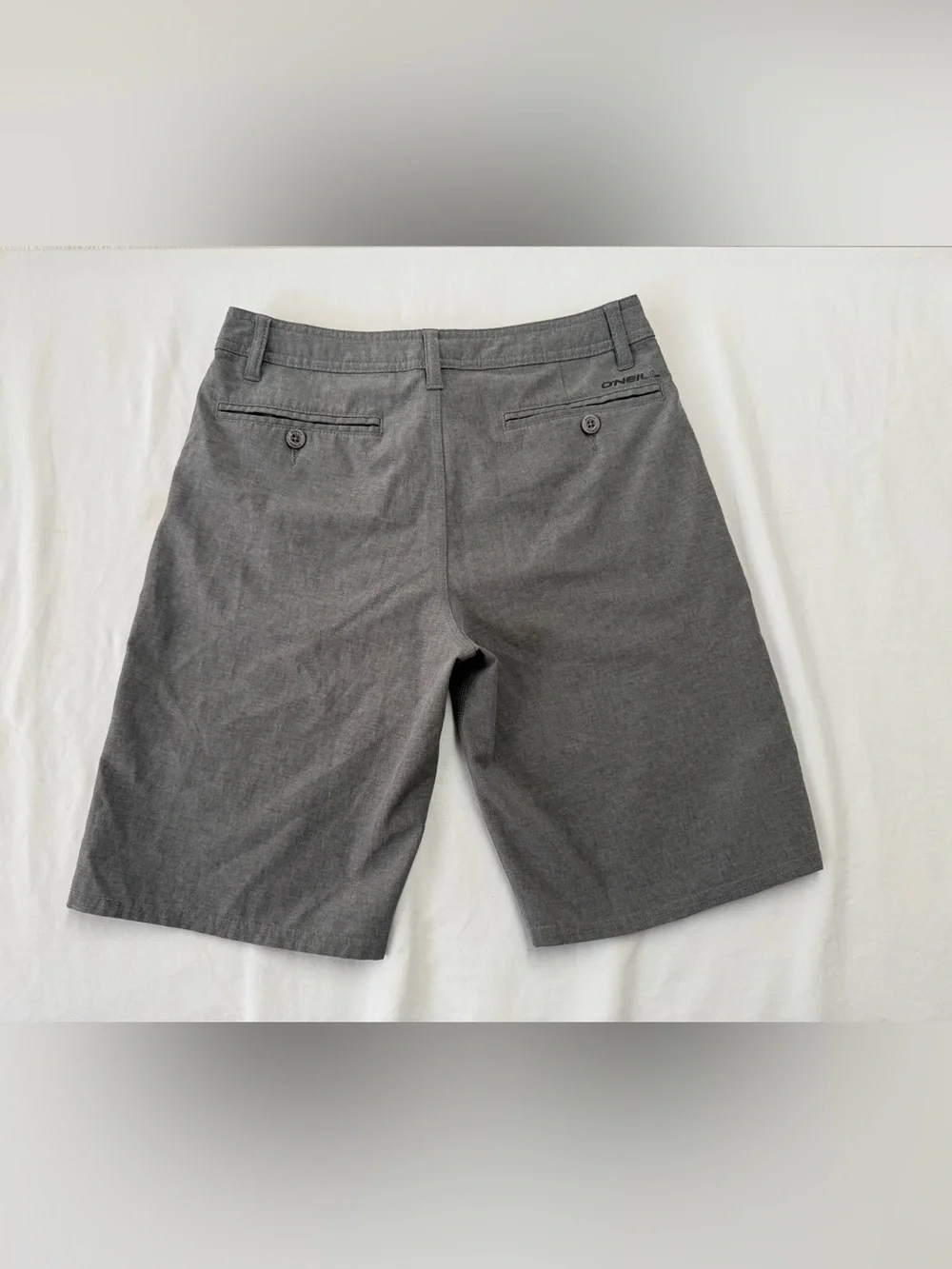 O'Neill Men's Charcoal Gray Flat-Front Shorts